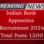 Indian Bank Apprentice Recruitment 2024